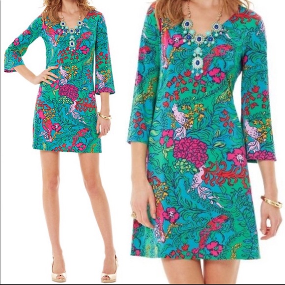 Lilly Pulitzer Dresses & Skirts - Lilly Pulitzer Jade Shake Your Tailfeather Dress